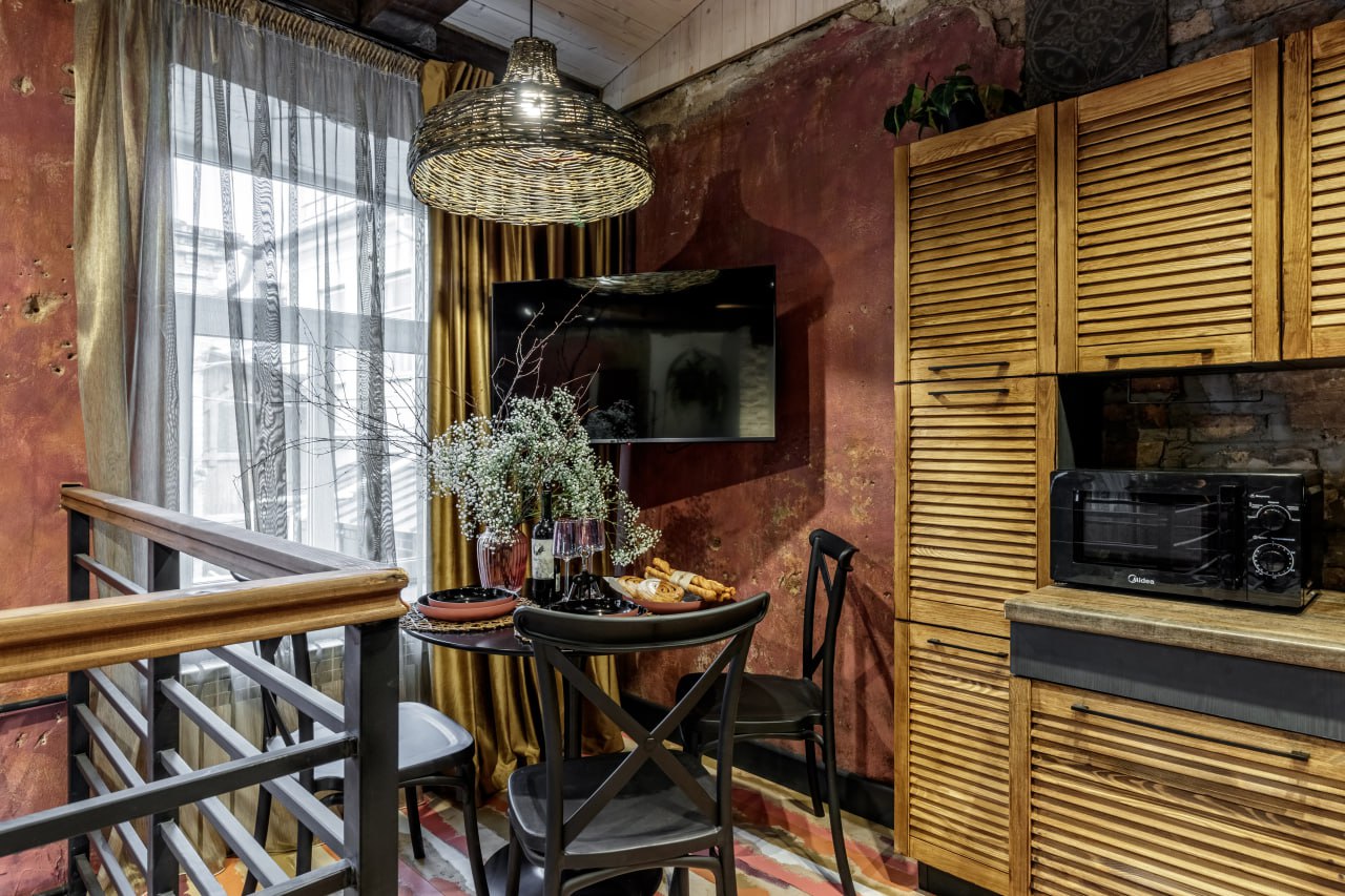 Апартаменты Студио №6 Гродно - интерьер с винтажными элементами